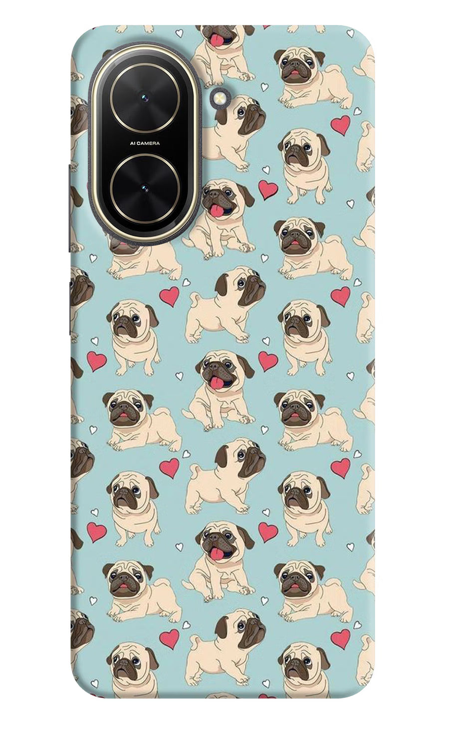 Pug Dog Poco C71 Back Cover, Hard case
