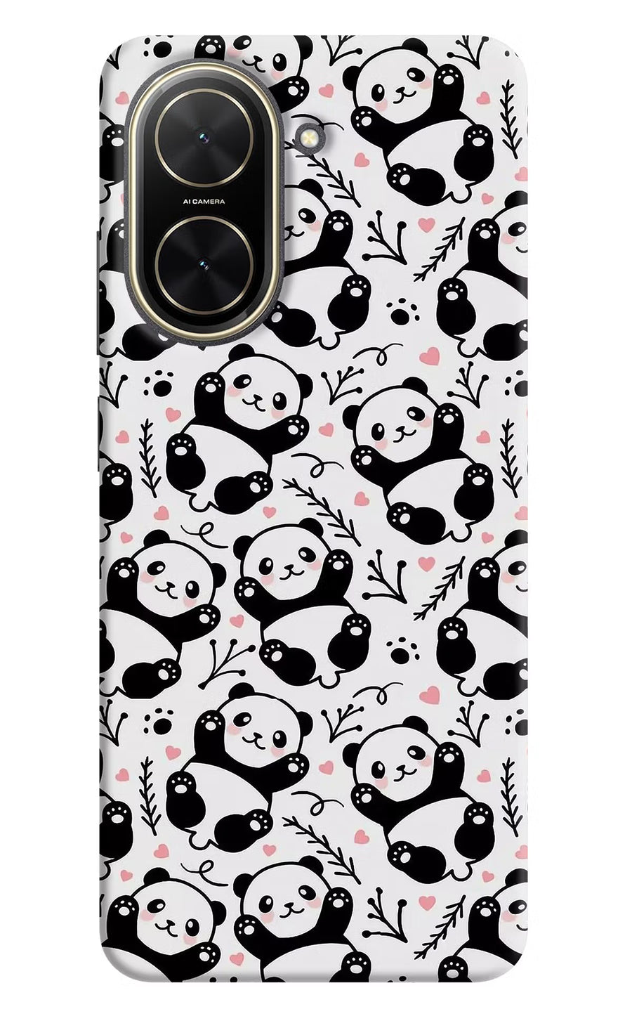 Cute Panda Poco C71 Back Cover, Hard case