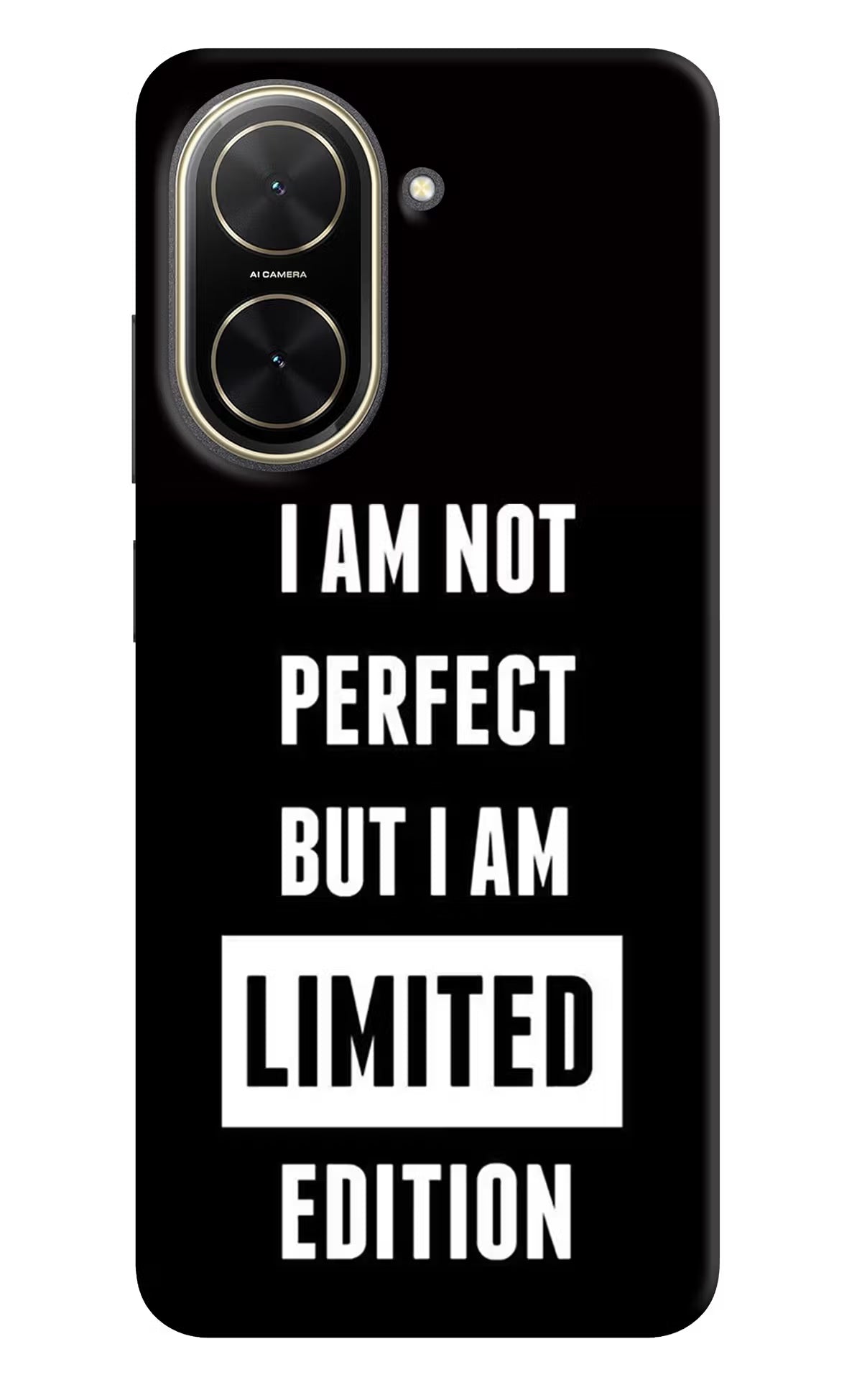 I Am Not Perfect But I Am Limited Edition Poco C71 Back Cover