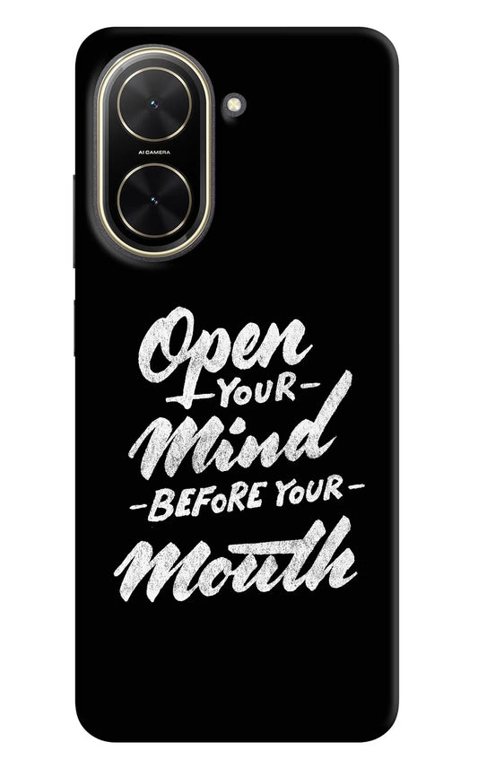 Open Your Mind Before Your Mouth Poco C71 Back Cover