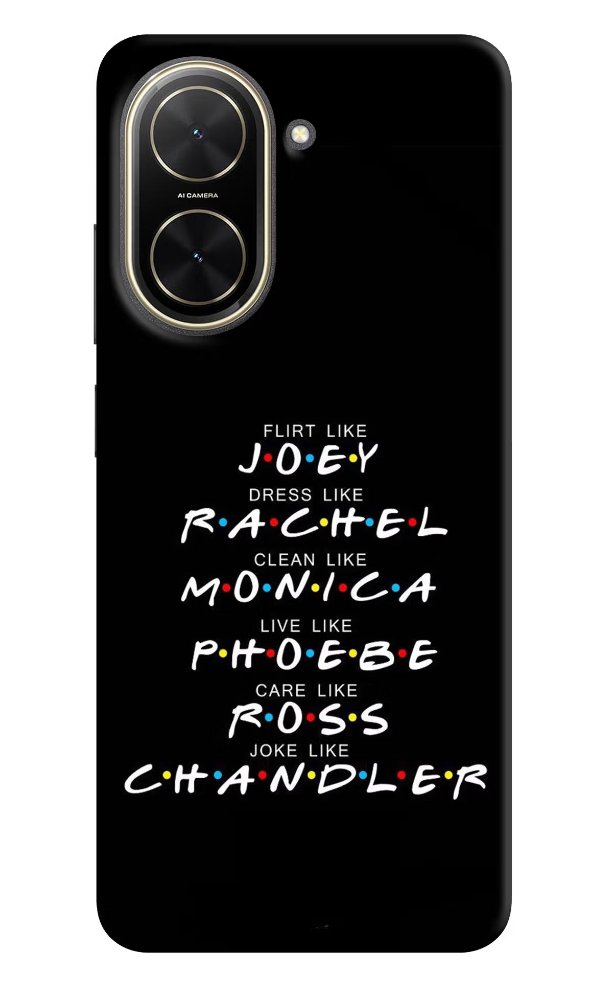 FRIENDS Character Poco C71 Back Cover