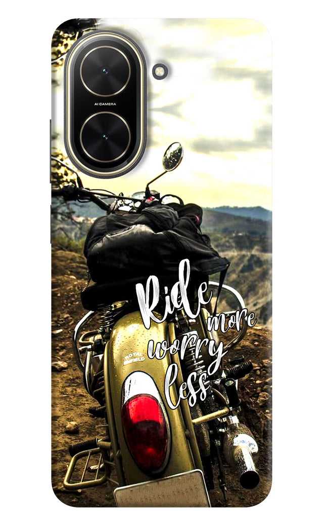 Ride More Worry Less Poco C71 Back Cover