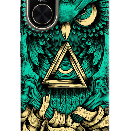 Green Owl Poco C71 Back Cover