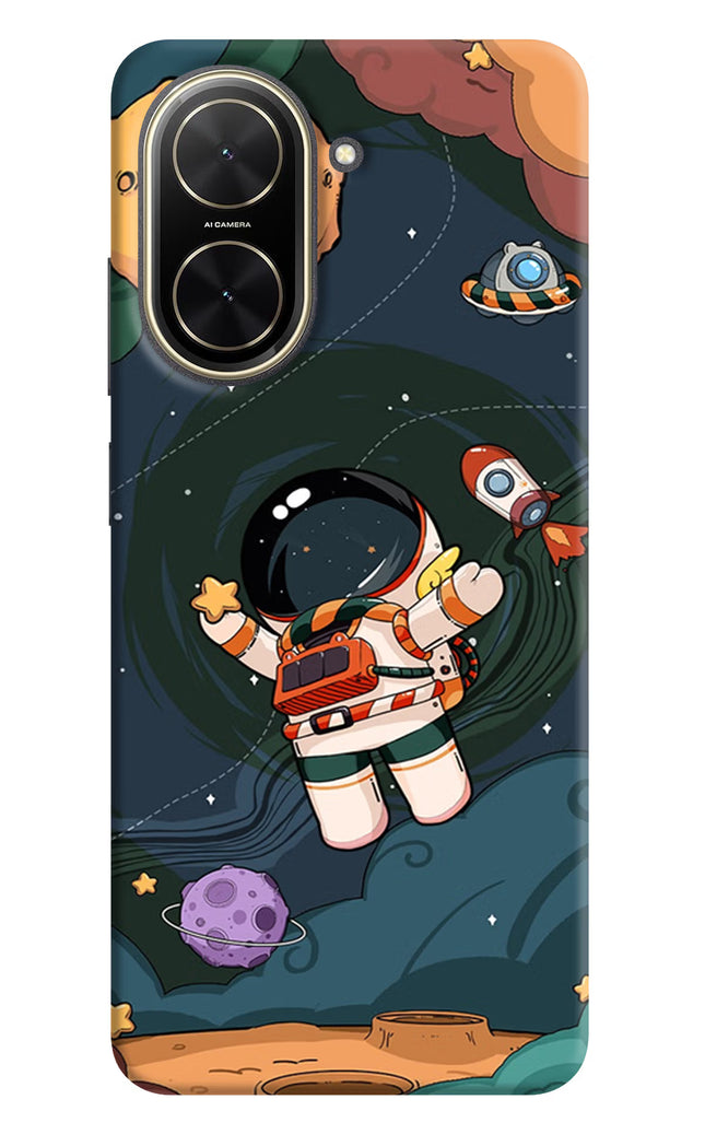 Cartoon Astronaut Poco C71 Back Cover