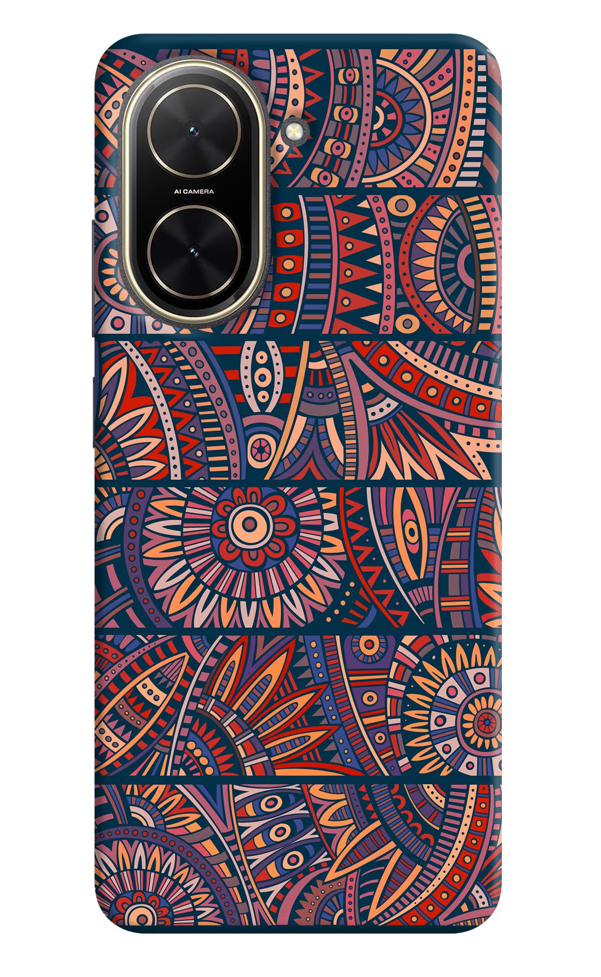 African Culture Design Poco C71 Back Cover