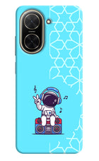 Cute Astronaut Chilling Poco C71 Back Cover