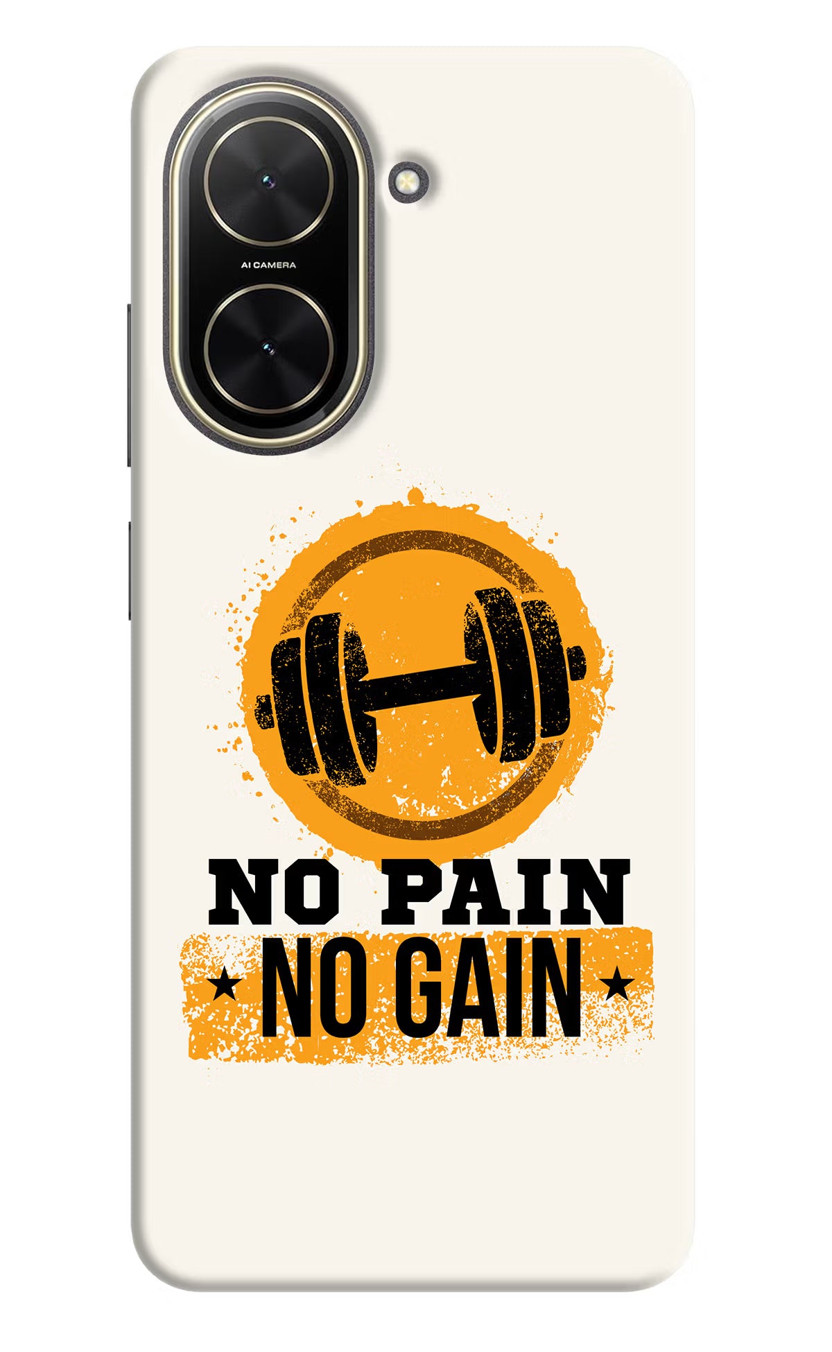 No Pain No Gain Poco C71 Back Cover