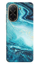 Blue Glitter Marble Poco C71 Back Cover
