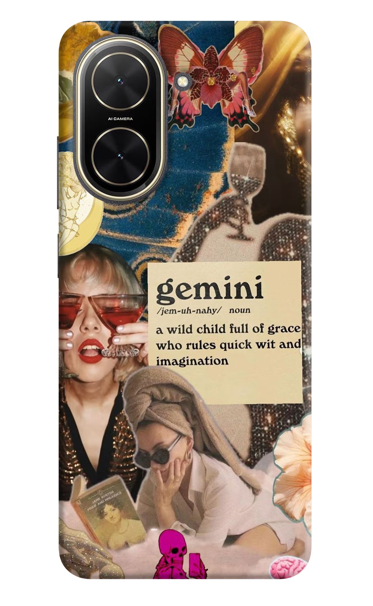 Gemini Zodiac Poco C71 Back Cover