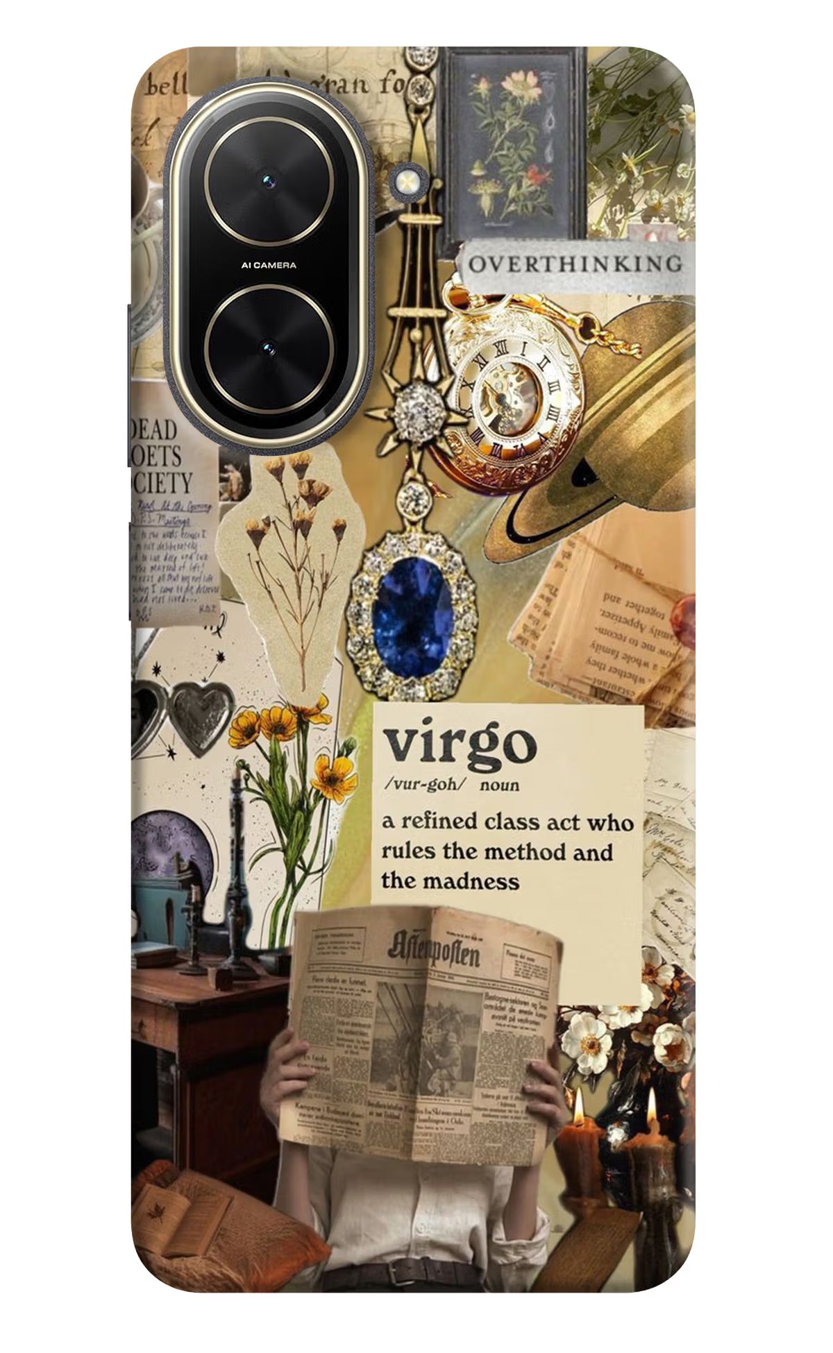 Virgo Zodiac Poco C71 Back Cover