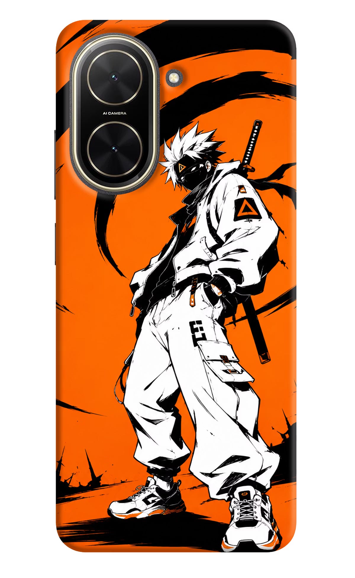 Street Samurai  Poco C71 Hard Case Back Cover by Casekaro