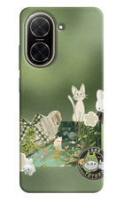 Aesthetic anime Poco C71 Hard Case Back Cover by Casekaro