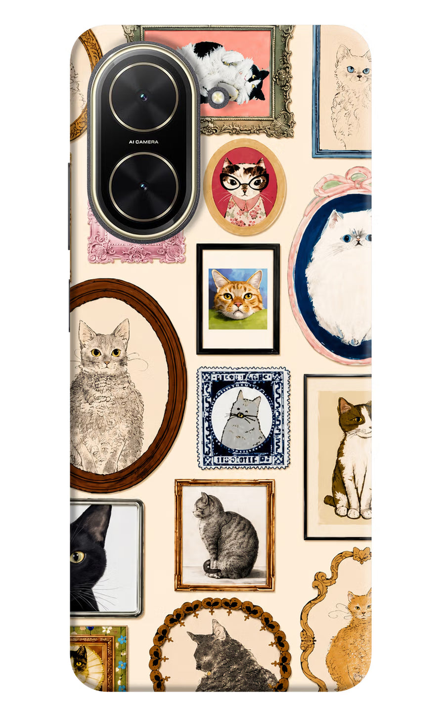 Mirror Cats Poco C71 Back Cover, Hard case