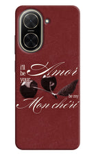 Velvet Cherry Poco C71 Hard Case Back Cover by Casekaro
