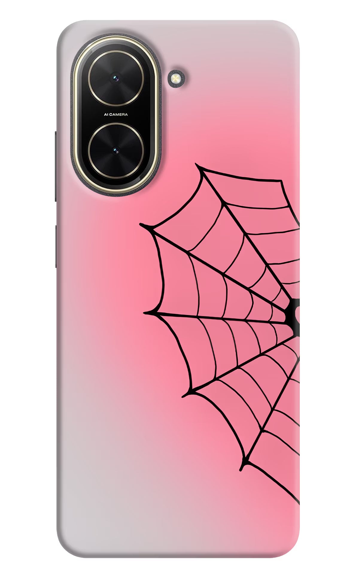 Pink Web Poco C71 Back Cover
