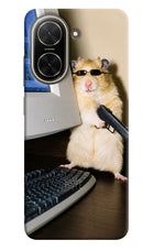 Hacker Hamster Poco C71 Hard Case Back Cover by Casekaro
