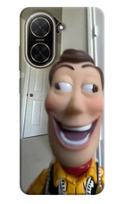 Side Eye Woody Poco C71 Hard Case Back Cover by Casekaro