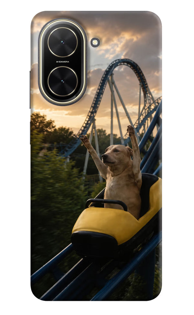 Rollercoaster Dog Poco C71 Hard Case Back Cover by Casekaro
