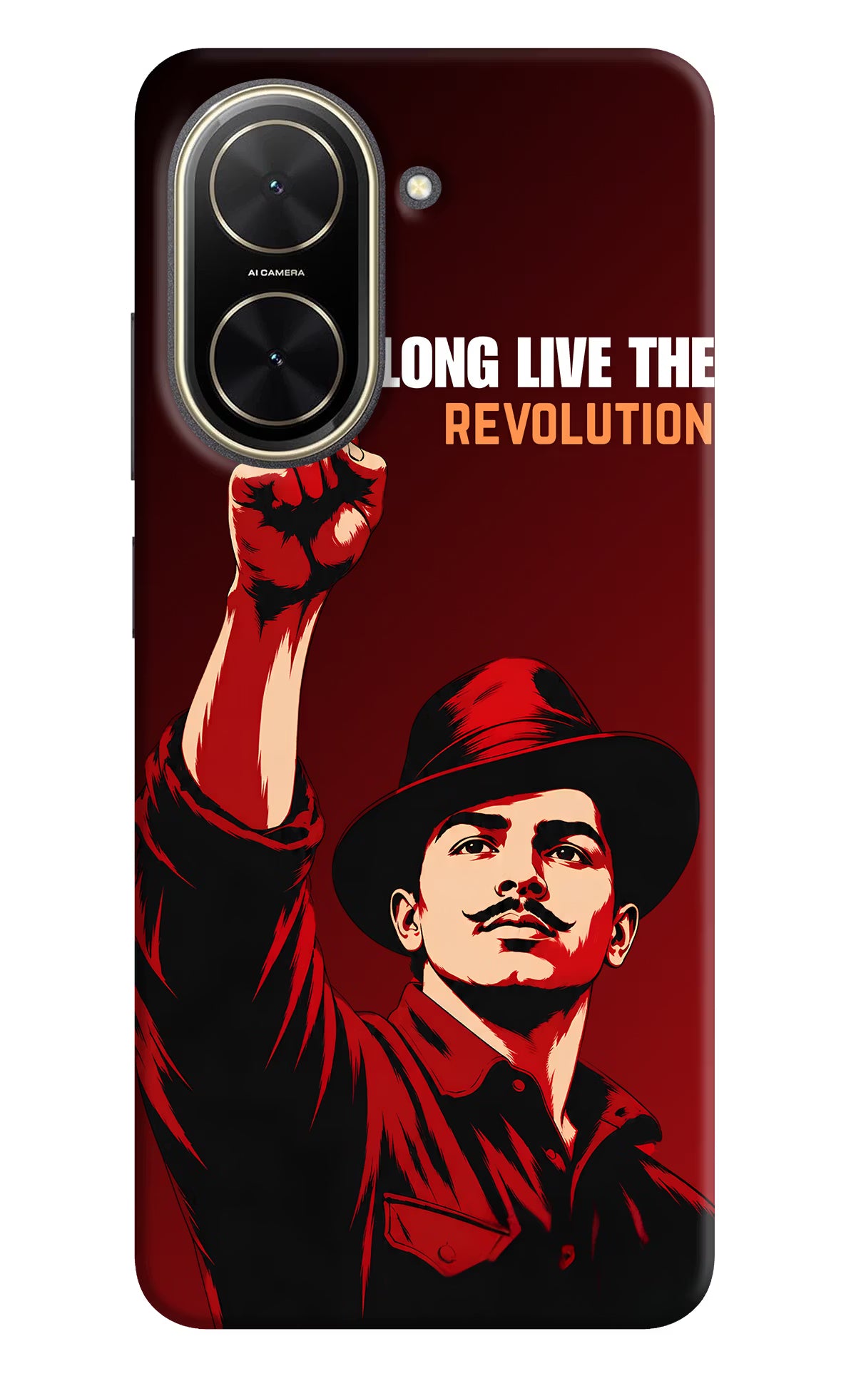 Bhagat Singh Revolution Poco C71 Back Cover
