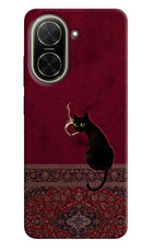 Midnight Cat Poco C71 Hard Case Back Cover by Casekaro
