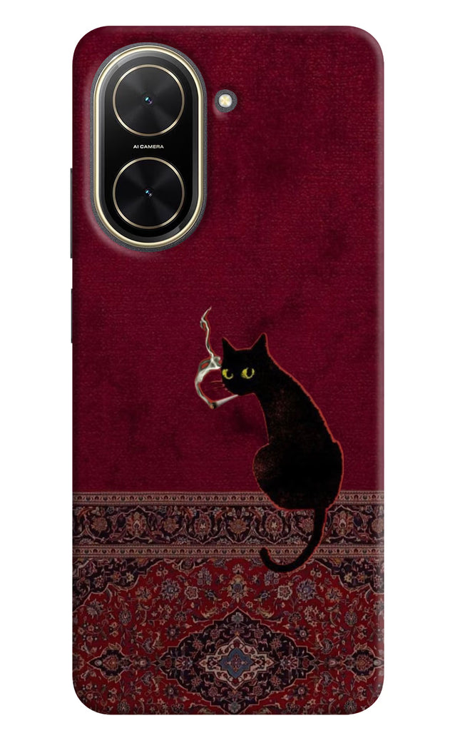 Midnight Cat Poco C71 Hard Case Back Cover by Casekaro