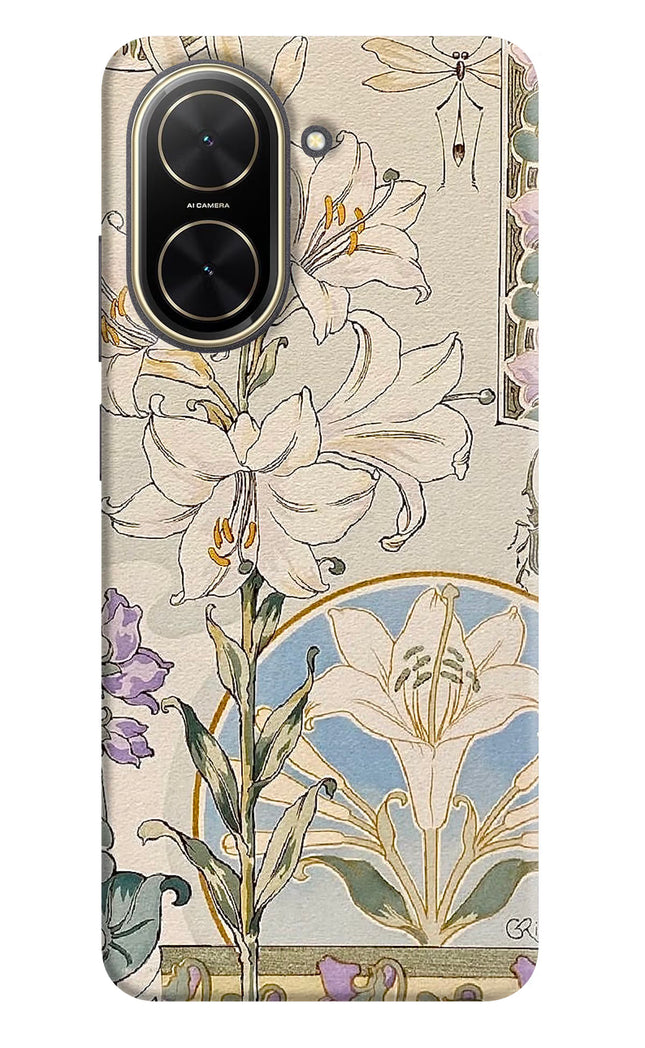White Lily Poco C71 Hard Case Back Cover by Casekaro