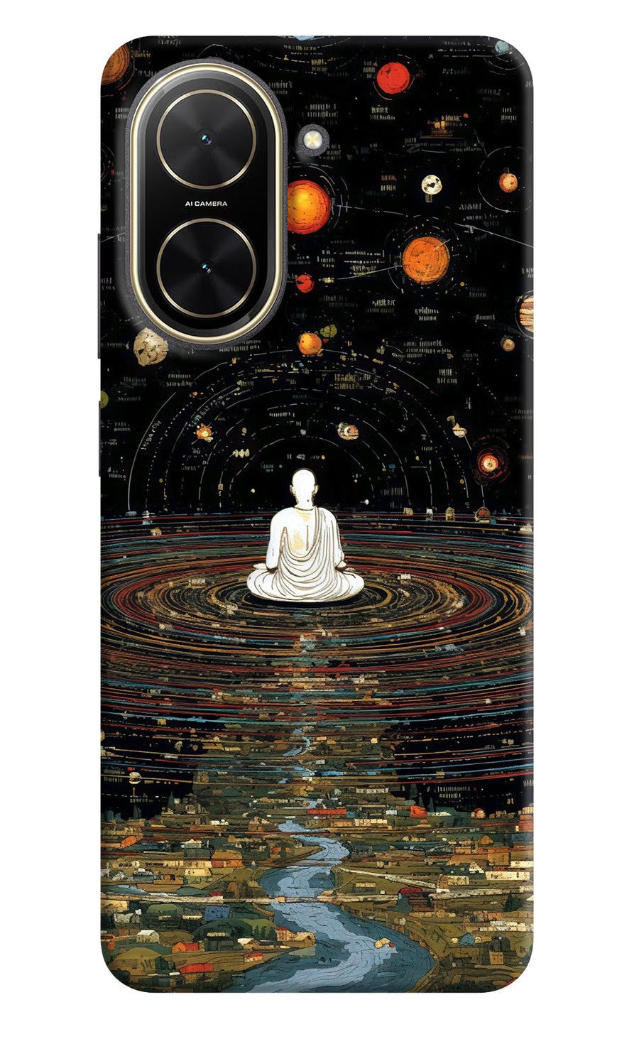 Space Monk Poco C71 Back Cover, Hard case
