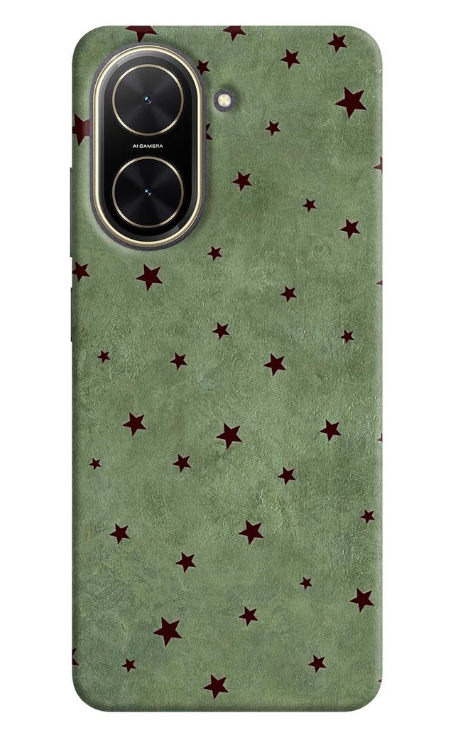 Green Stars Poco C71 Hard Case Back Cover by Casekaro
