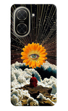 Cosmic Flower Poco C71 Hard Case Back Cover by Casekaro