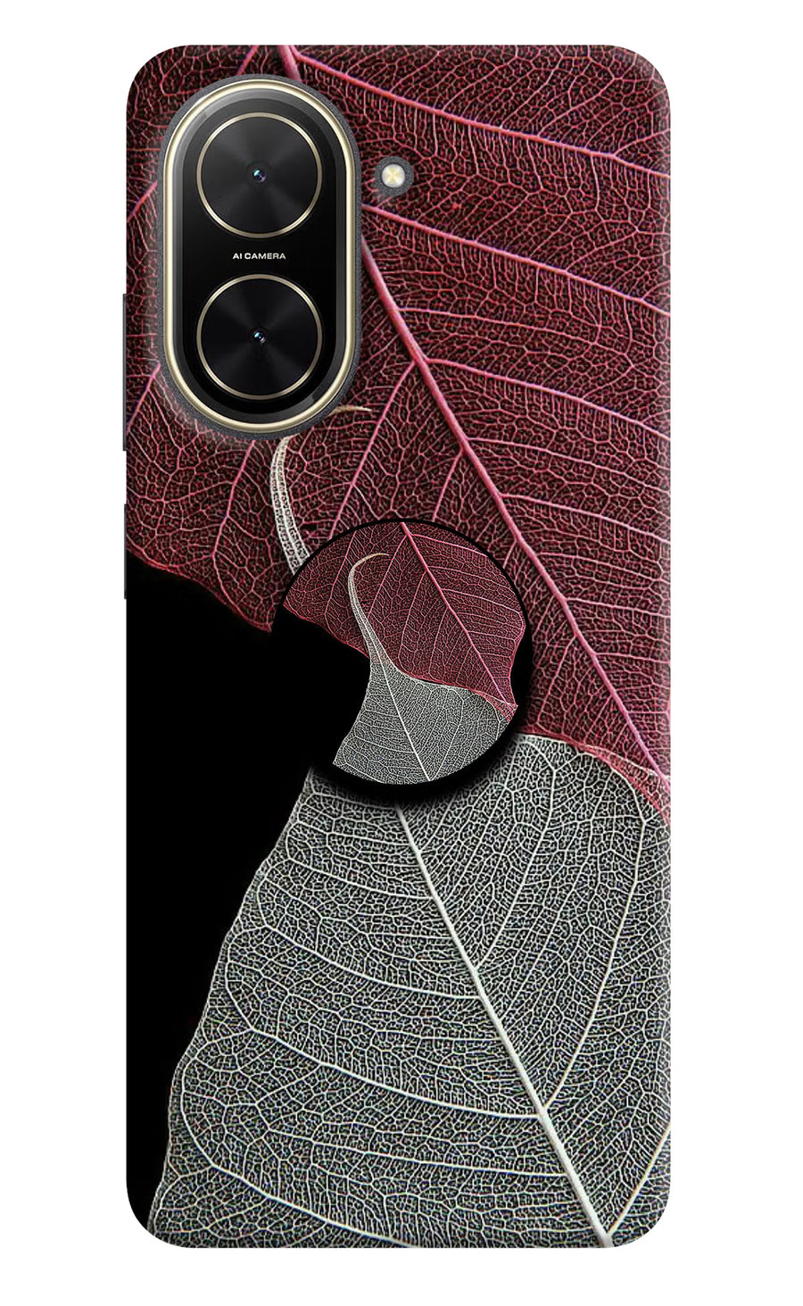 Leaf Pattern Poco C71 Pop Case, Hard case