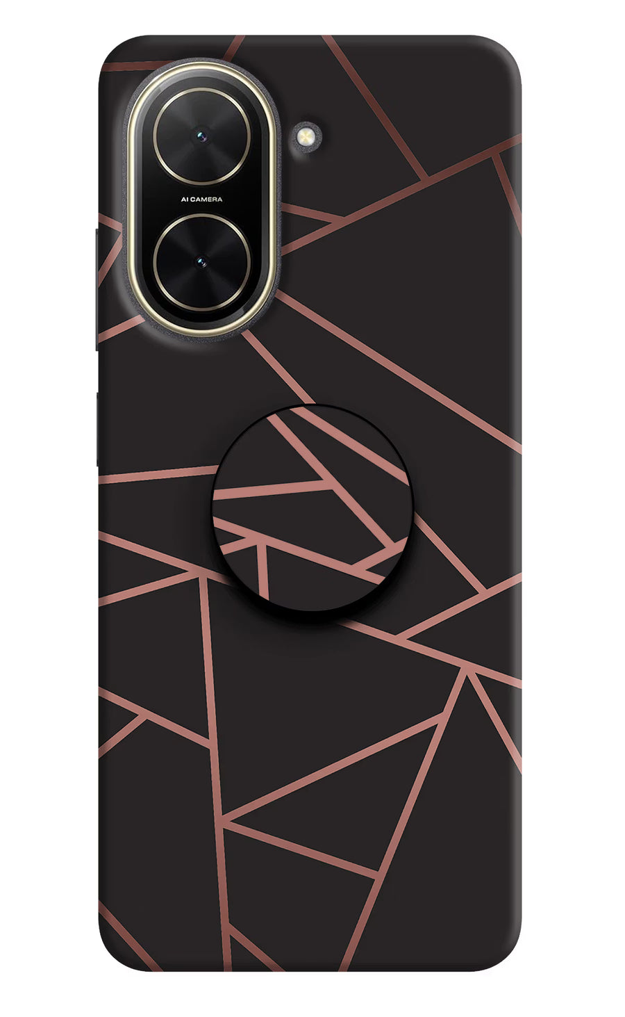 Geometric Pattern Poco C71 Pop Case, Hard case
