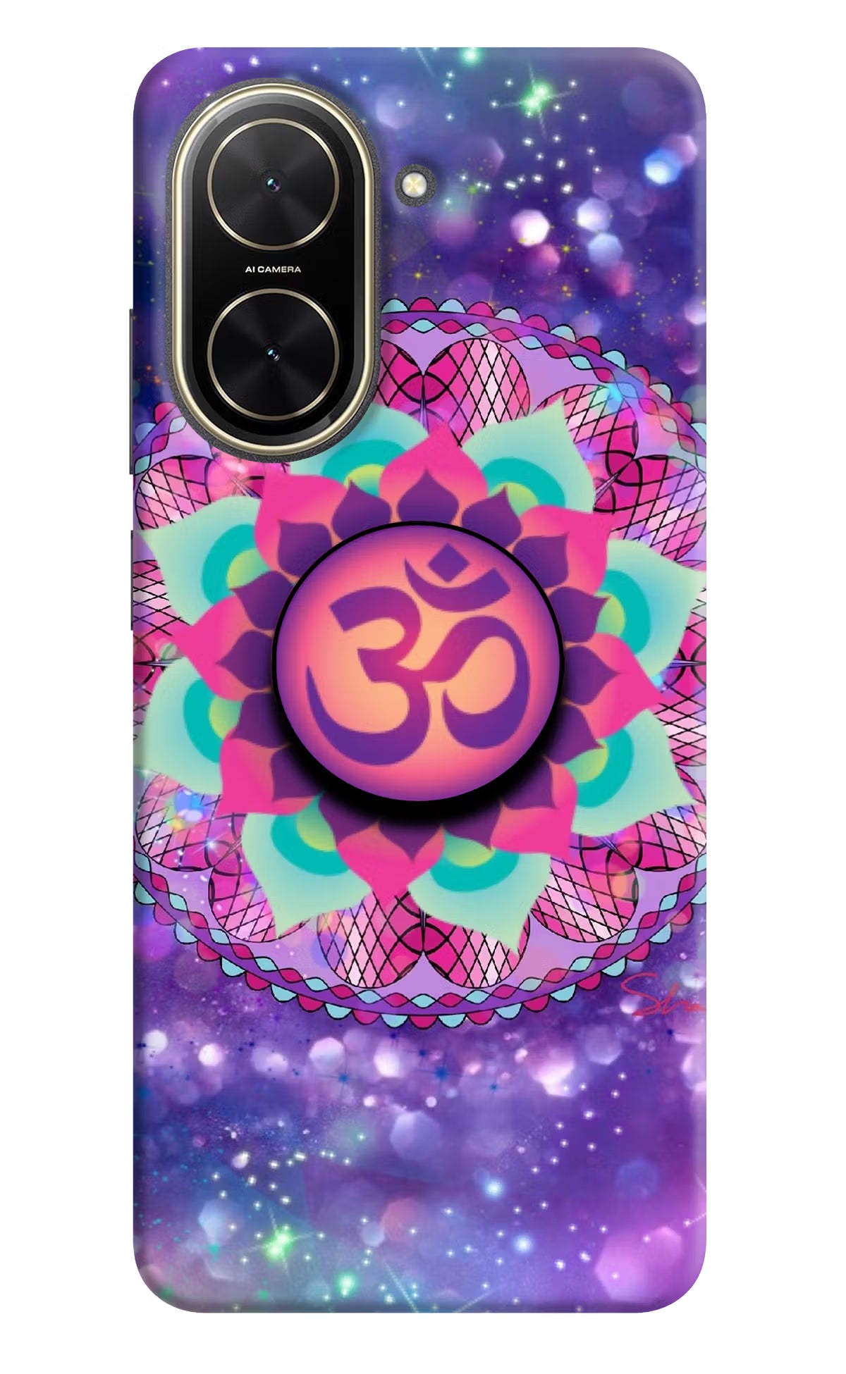 Om Purple Poco C71 Pop Case