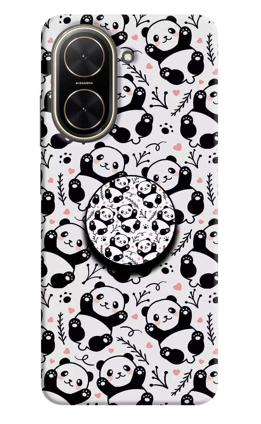Cute Panda Poco C71 Pop Case, Hard case