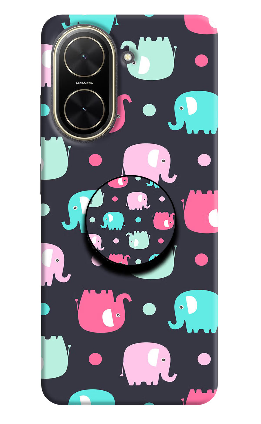 Baby Elephants Poco C71 Pop Case, Hard case