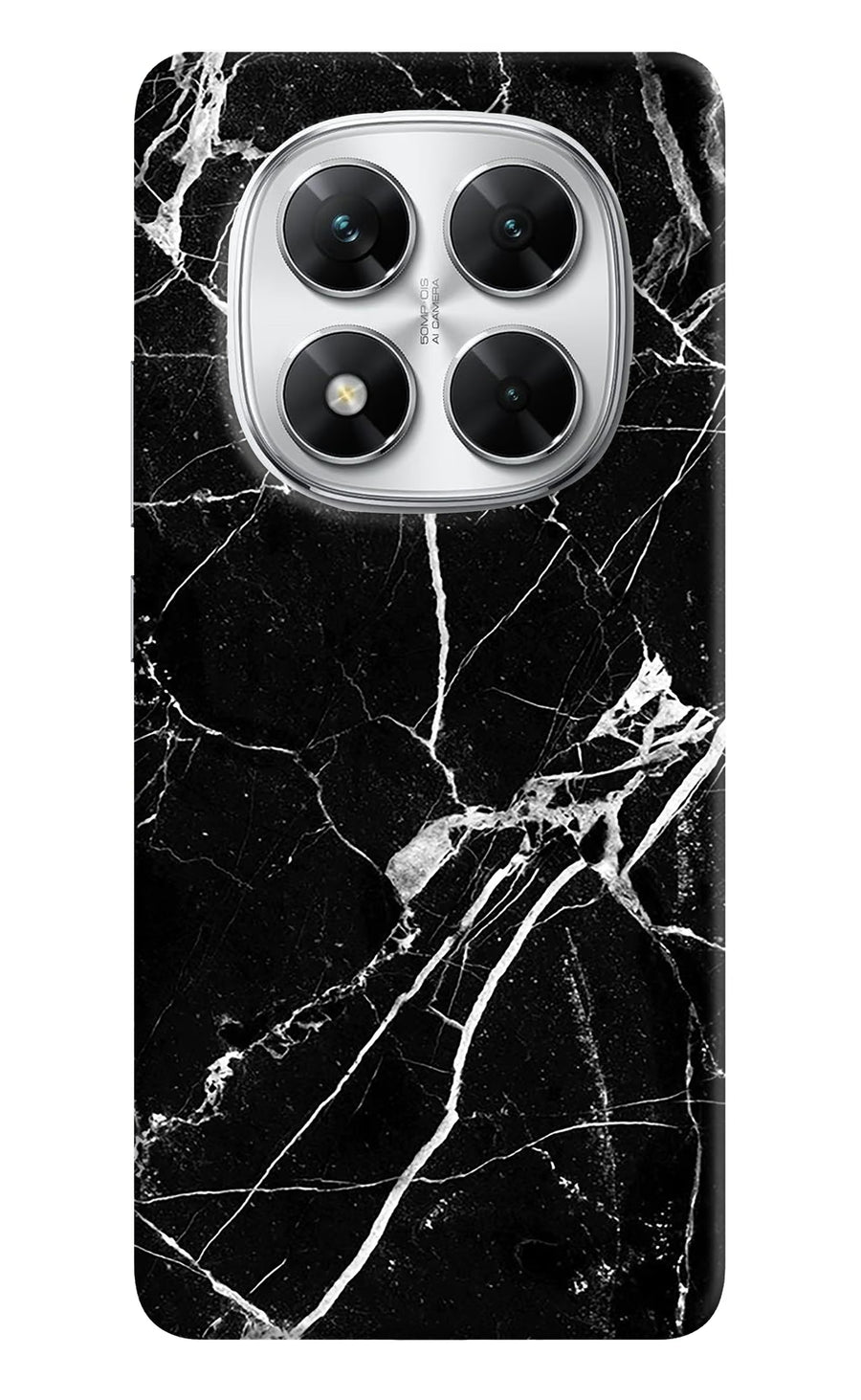 Black Marble Pattern Poco X7 5G Back Cover, Hard case