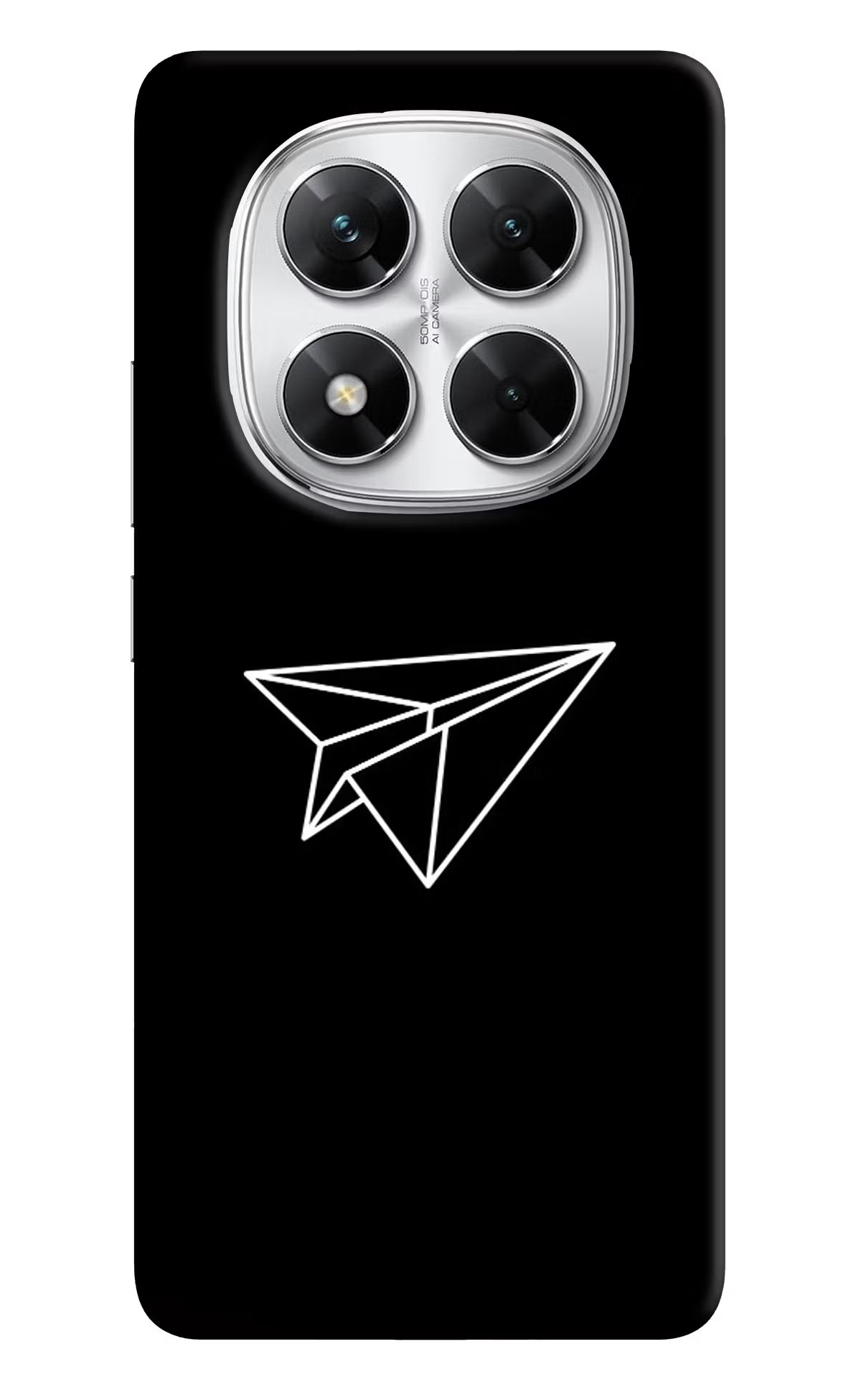Paper Plane White Poco X7 5G Back Cover