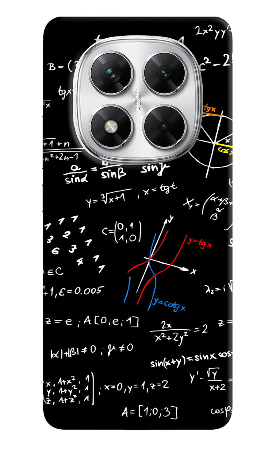 Mathematics Formula Poco X7 5G Back Cover, Hard case
