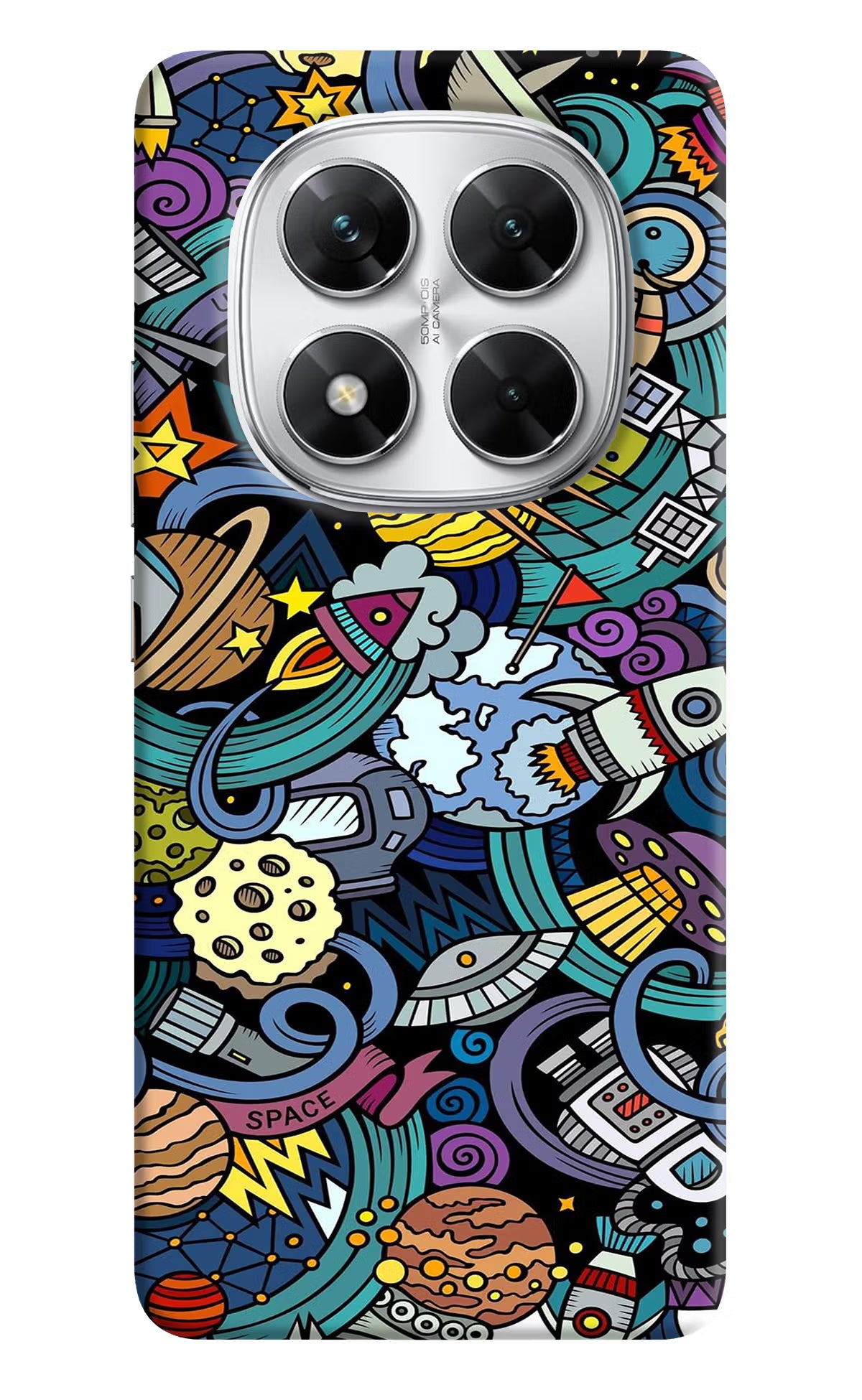 Space Abstract Poco X7 5G Back Cover