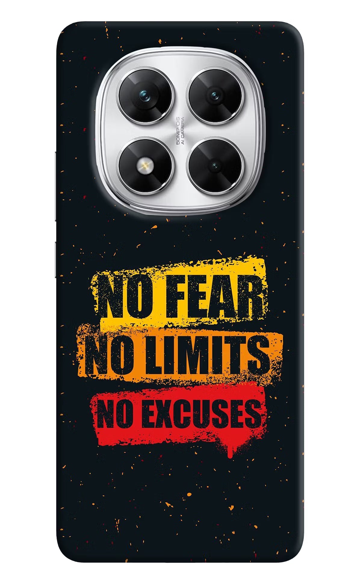 No Fear No Limits No Excuse Poco X7 5G Back Cover