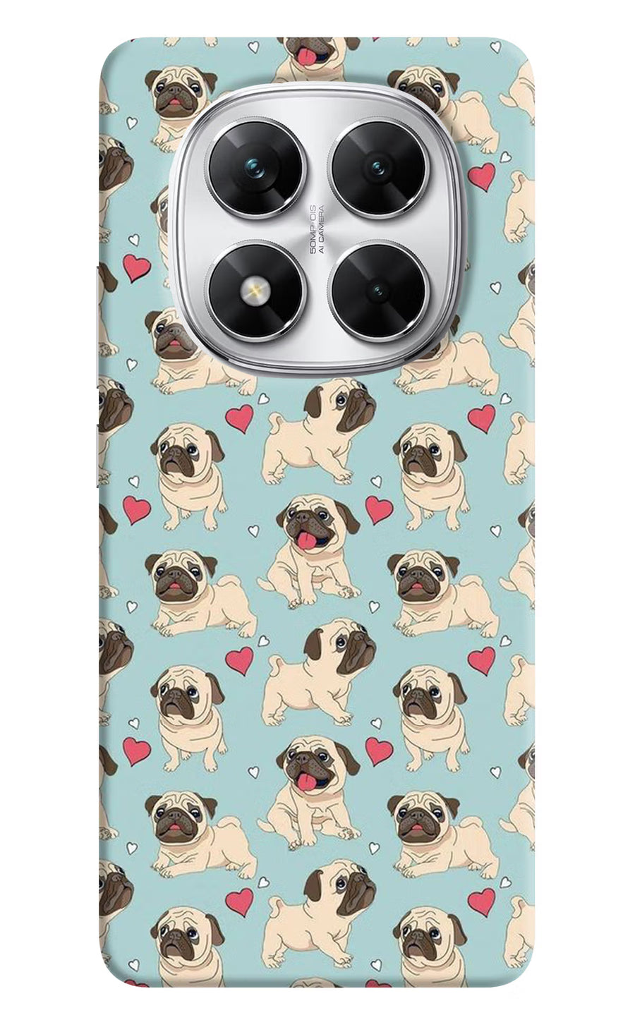 Pug Dog Poco X7 5G Back Cover, Hard case
