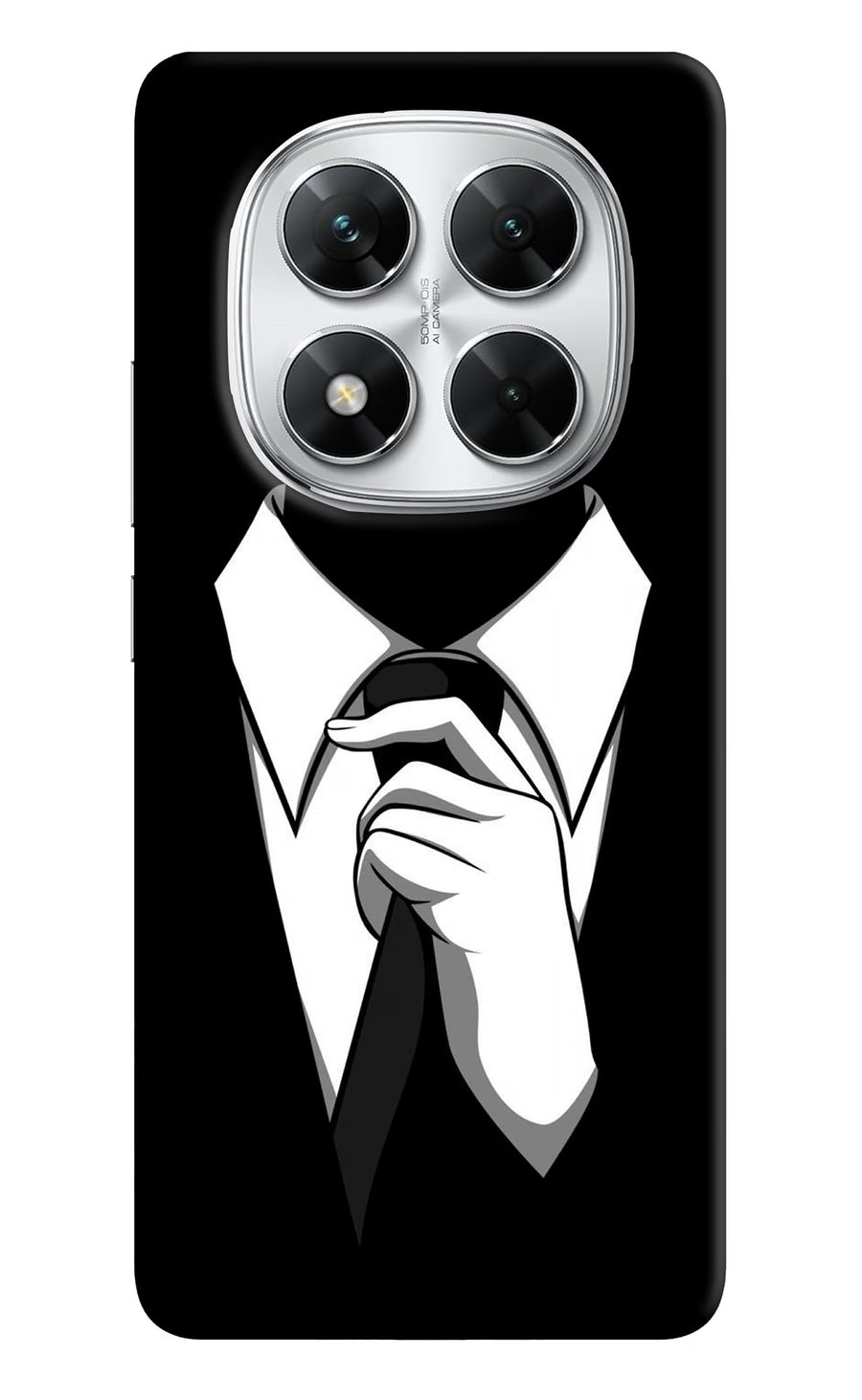Black Tie Poco X7 5G Back Cover, Hard case
