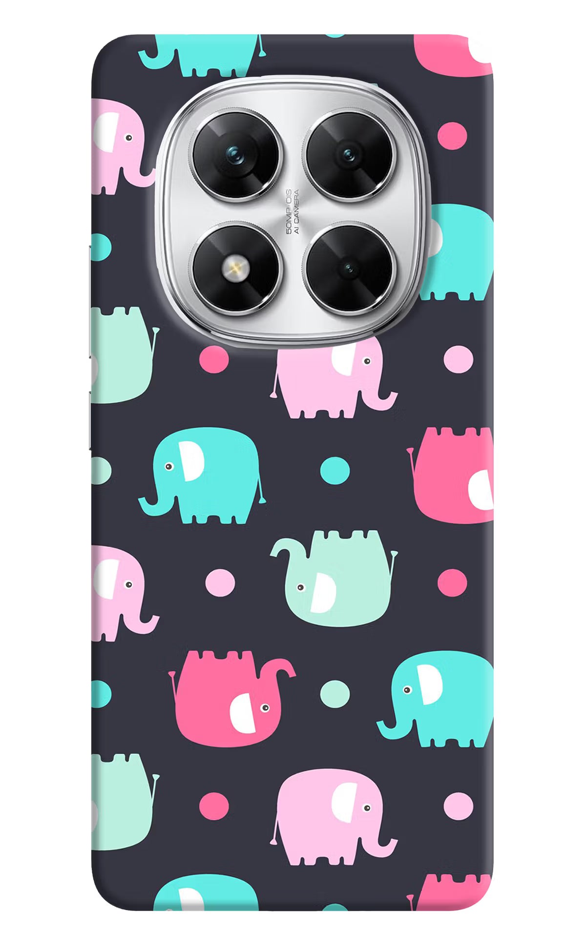 Elephants Poco X7 5G Back Cover