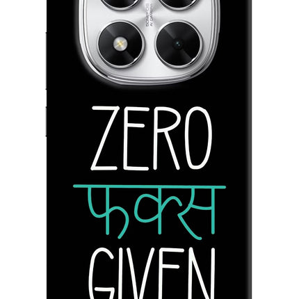 Zero Fucks Given Poco X7 5G Back Cover