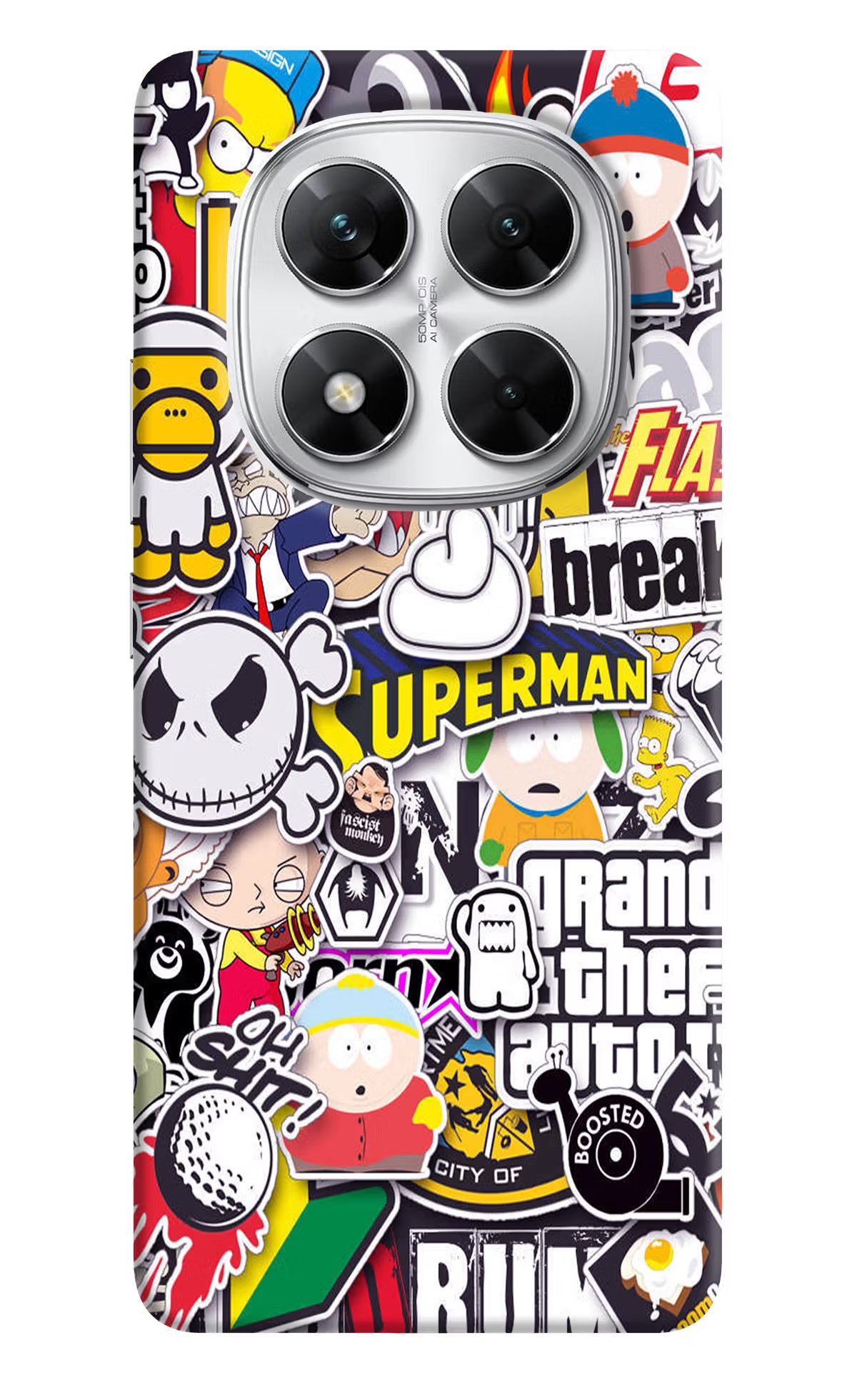 Sticker Bomb Poco X7 5G Back Cover