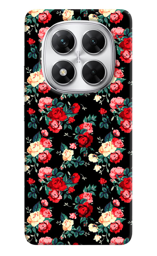 Rose Pattern Poco X7 5G Back Cover