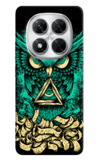Green Owl Poco X7 5G Hard Case Back Cover by Casekaro