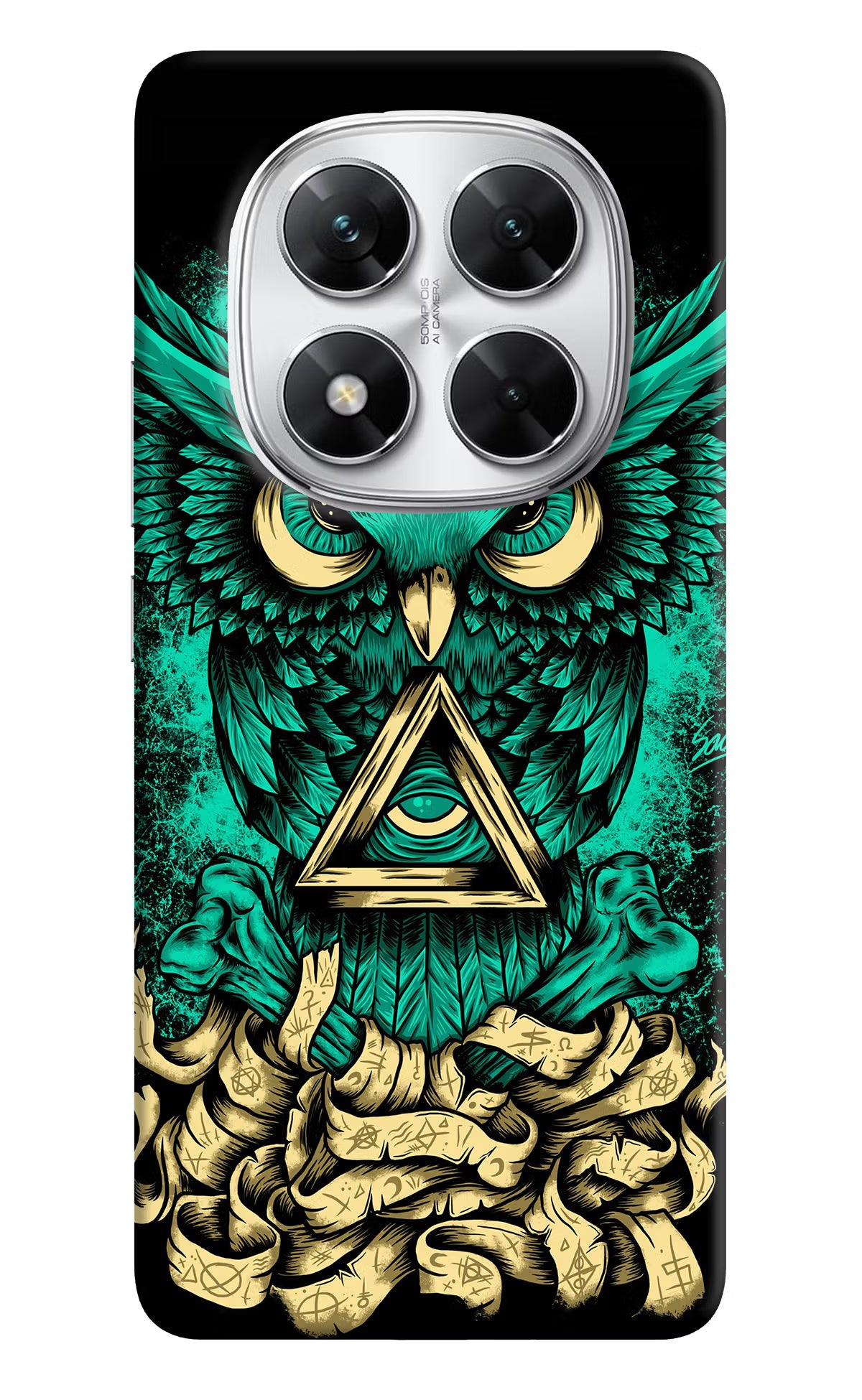 Green Owl Poco X7 5G Back Cover