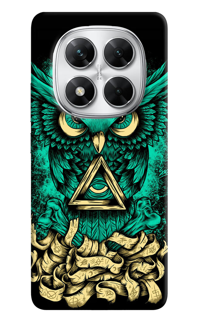 Green Owl Poco X7 5G Hard Case Back Cover by Casekaro