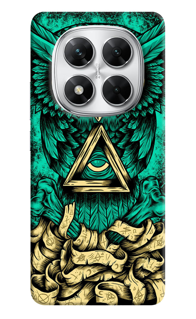 Green Owl Poco X7 5G Hard Case Back Cover by Casekaro