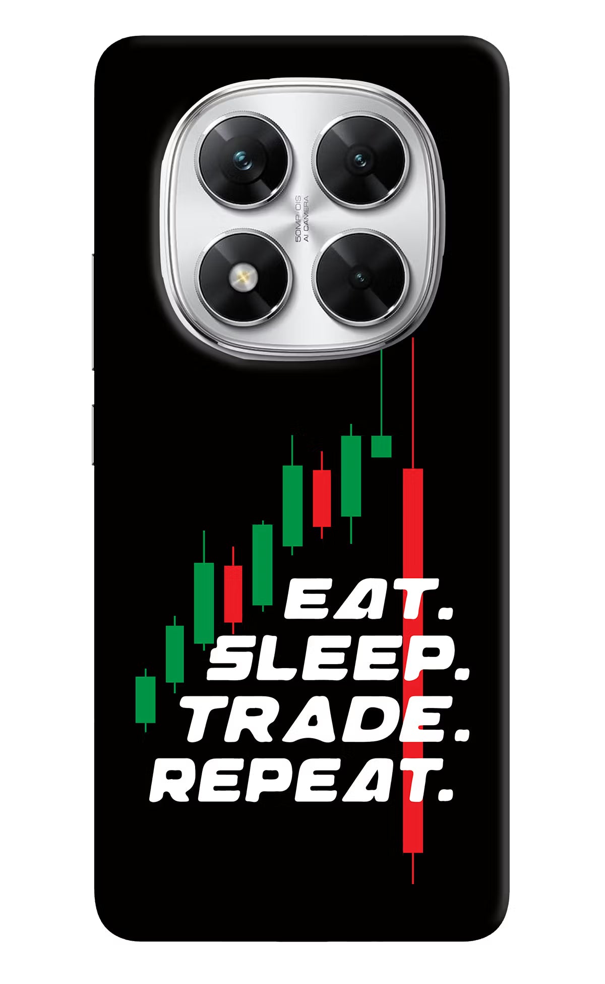 Eat Sleep Trade Repeat Poco X7 5G Back Cover